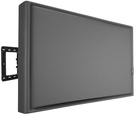 EVRBUL Outdoor TV Cover Compatible with Outside Flat Screen TV 52 to 55 inch TV, TV Screen Protection Cover with Zipper Closure & Remote Control Pocket, Heavy Duty 420D Screen Protector 52L* 5.5D* 32H