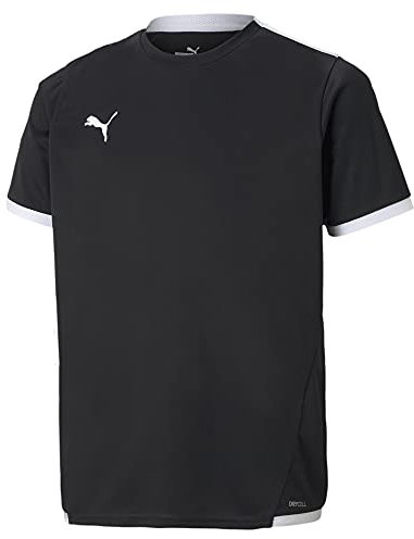 PUMA Unisex Kinder Teamliga Jersey Jr Shirt, Puma Black-puma White, 152 EU