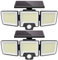 CLAONER Solar Lights Outdoor, Upgraded 216 LED Motion Sensor Security Light with 360° Wide Lighting Angle, Easy to Install, IP65 Waterproof Durable Solar Powered Flood Lights for Outside 2 Pack