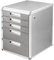 TUKA-i-AKUT XXL Metall Schubladenbox Abschließbar 5 Fächer DIN A4 mit Beschriftungsfeldern, Dokumenten Aufbewahrung Ablagebox, Robust Stabil Ordnungsbox aus Aluminiumlegierung, 315x398x350 TKD8602