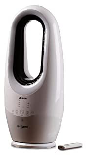 Ariete 804 Ventilatore Digitale Ciclope, Senza pale, 45W, Timer fino a 10h, 3 velocità, Silenzioso, 3 modalità di ventilazione, Luce led, Bianco