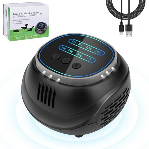 Quixion Ultrasonic Pest Repeller, Rodent Repellent Ultrasonic With Strobe Lights And Pir, Powerful Mouse Repellent Plug-in Pest Control, Rat Repellent Ultrasonic For Rodents, Mice, Spiders, Mosquito