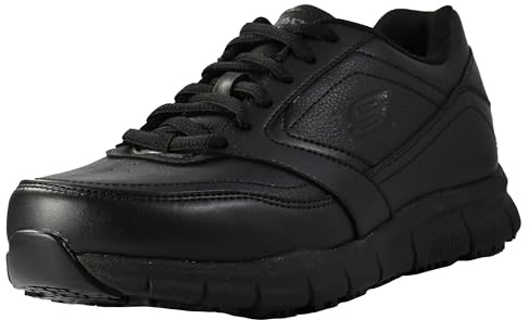 Skechers for Work Women's Dighton Bricelyn Work Shoe, Black, 10 M US