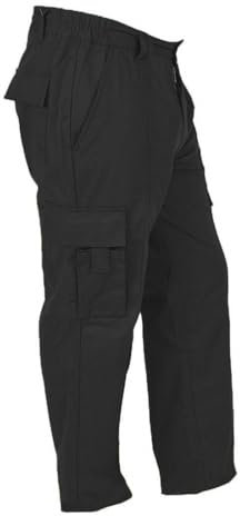 Himalayan Bullet Men's Combat Multi-Pocket Work Trousers (Black, 38-29)
