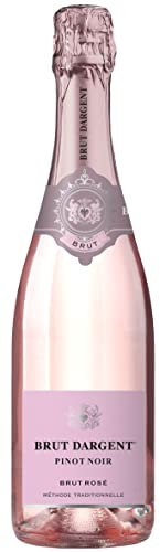 Brut Dargent - Sekt Rosé Pinot Noir Brut, Qualitativ hochwertiger Pinot Noir trocken Sekt aus Frankreich, Methode Traditionnelle (1 x 0.75 l)