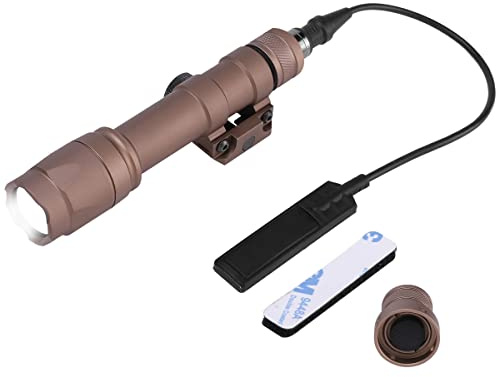 Phoking taktisk ficklampa gevär vapenlampa M600C Mlok ficklampa LED vitt ljus taktiskt ljus med tryckbrytare