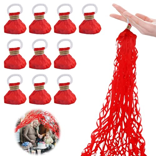 Lancia Stelle Filanti, Darryy 10 Pezzi Compleanno Filanti, Stelle Filanti Matrimonio, Stelle Filanti Capodanno, Stelle Filanti Carnevale, Stelle Filanti per Feste, Facile da Pulire