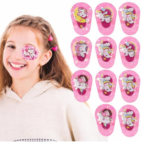 Beaupretty ögonlappar för barn 20 stycken Lazy Eye Patches självhäftande tecknad enhörning amblyopi ögonlappar strabism ögonskydd för barn