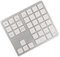 Fowecry 2.4G Bluetooth Number Pad Ultra-Thin Wireless Numpad USB Rechargeable Numeric Keypad for IOS Android Window White