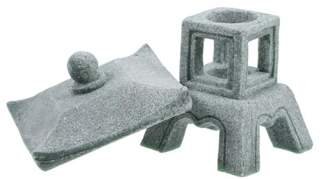 GETAJGHSD Adornos De Farolillos De Piedra Mini Estatua De Pabellón para Jardín Decoración De Micropaisajismo Adorno De Diseño De Jardín