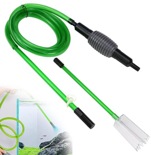 NEUSID Mulmsauger Aquarium, Aquarium Sauger für Wasserwechsel und Filter Sandreinigung Handbetriebener Aquarium Reiniger Bodenreiniger für 10–100 Liter Fisch Tank