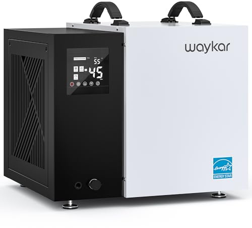 Waykar 70 Pint Energy Star Crawl Space Dehumidifier with Drain Hose, Commercial Dehumidifier for Basements and Home, for Spaces up to 5000 Square Feet, Smart Humidity Control - 5-Year Quality Coverage