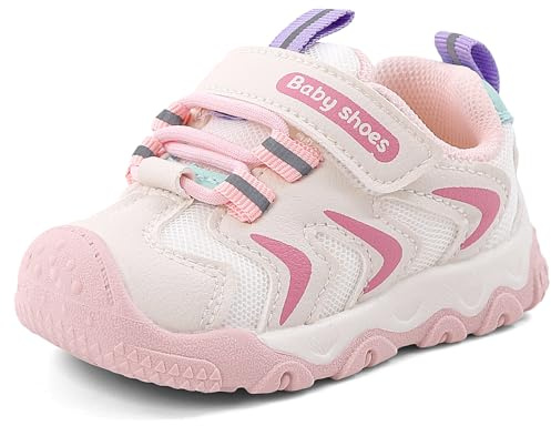 Cheerful Mario 1-5 Años Zapatos Bebe Primeros Pasos Zapatillas Bebés Niño Niña Calzado Respetuoso Bebe Rosa-B 25 EU