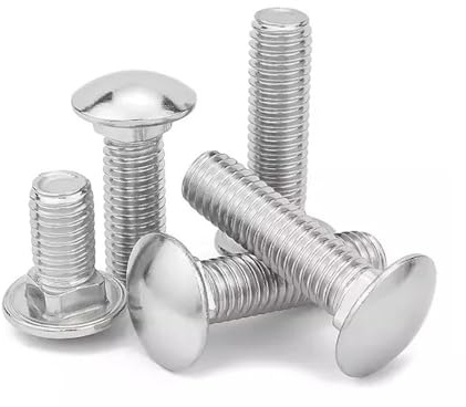 M4 M5 M6 M8 304 rostfritt stål DIN603 ramskruv med runt huvud, möbelskruv (M8 x 60 mm 5 st)
