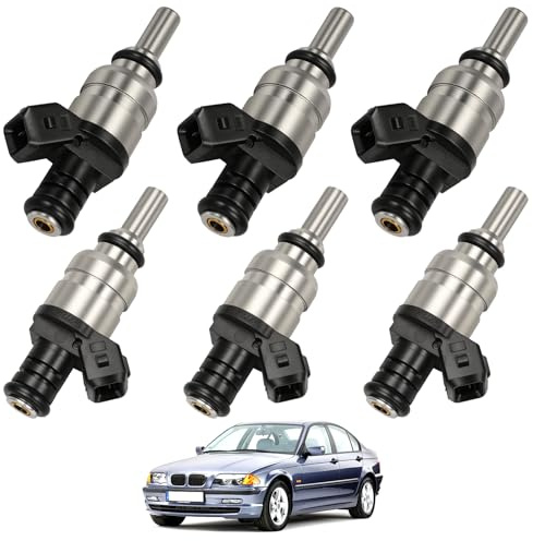 LDLRevX 6 x Iniettori Benzina a Compatibili con BMW Serie 3 Cabriolet E46 1427240 Serie 5 E39, E60, Serie 7 E38, X3 E83, Z3, Z4 Rcambio A2C59511971