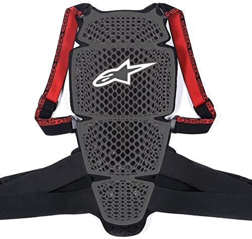 Alpinestars 1569104 Paraschiena, Nero/Rosso, S, Set di 2