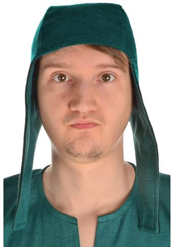 HEMAD Cappello vichingo medievale - feltro di lana - Verde L