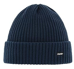 Eisbär Mütze Herren & Damen RIPP 2.0 Blau - Urbane Beanie Unisex Klassische Strickmütze mit Umschlag weich warm Wintermütze Bequeme Haube aus Österreich