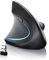 CSL Souris sans Fil Optique Verticale pour gaucher Bluetooth + 2,4 Ghz Wireless Mouse 2400 dpi 5 Boutons Ergonomique reposante pour Le Bras Soulagement du Tennis Elbow, épicondylite Plug and Play