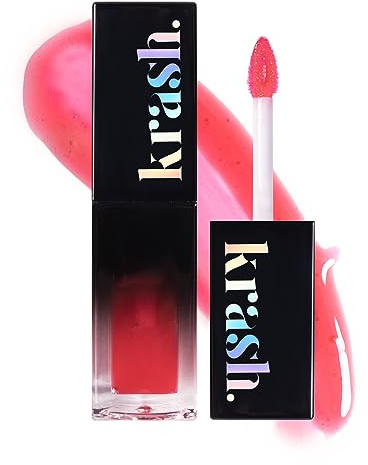 KRASH KOSMETICS Gloss Voluminizar Almost Illegal - Picante Extremo - Ligero Color - No pegajoso - Textura Aceite - Hidratación y Volumen - Vegano y Cruelty Free