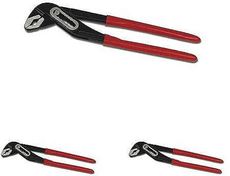 Brüder Mannesmann 10721 Pince multiprise Acier chrome-vanadium 240 mm (Import Allemagne) (Lot de 3)