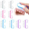 8 Pcs Cepillo de Limpieza para Uñas, Nail Brush, Cepillos de Uñas con Mango, Cepillo de Limpieza para Fregar Manos de Plástico (Púrpura, Rosa, Azul, Transparente)