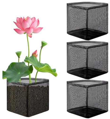 Uxsjakjsd 4 Pezzi Piante di Stagno per Piante Acquatiche Piante Piante da Laghetto A