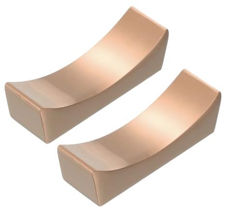 sourcing map 2pcs Chopstick Rest, 304 Stainless Steel Chopsticks Holder 2.32 x 0.7 x 0.74, Household Tableware Kitchen Tools for Spoon Fork Teaspoon Dining Tool Rest, Rose Gold