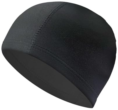 KiBcsLic Gorro de Baño Transpirable, Cómodo Y Ligero para Hombre Y Mujer: Ideal para Y Las Vacaciones, Negro