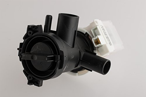 Ablaufpumpe, Laugenpumpe, Magnettechnikpumpe mit Pumpenstutzen, Filter passend für Bosch Siemens Waschmaschine - 00145212, 145212