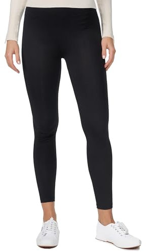 Nur Die Baumwoll Leggings Relax & Go Bequeme Freizeithose Stretch Baumwolle Damen, schwarz, L