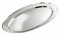 Buckingham Mirror Polish Oval Serving Tray Heavy Gauge Plate Stainless Steel Durable Meat Platter for Restaurant Catering Parties Buffet BBQs and Everyday Large Dining (45 Cm)