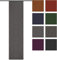 Rollmayer Blickdicht Leinenoptik Schiebevorhang/Flächenvorhang inkl. Beschwerungsstange im 60x200CM Melange (Aschgrau 20, Klettband) Schiebepaneele Schiebegardine Vorhang Raumteiler