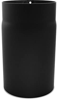 LANZZAS rökrör ugnsrör kaminrör förlängning 250 mm Ø 180 mm svart