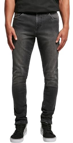 Urban Classics Slim Fit Zip Jeans real Black Washed 28/32