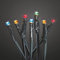 hellum Lichterkette 100 LED, 14,85m Länge, Lichterkette innen, bunt, <59lm, grün mit Stecker, für Weihnachtsbaum 151039