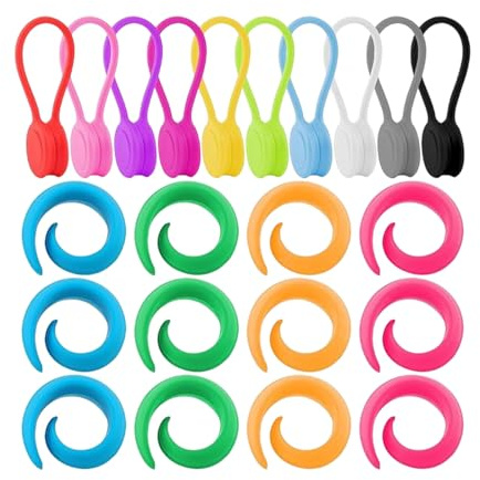 XINGLIDA Lot de 22 pinces magnétiques en silicone pour tissu, broderie, matelassage, couture