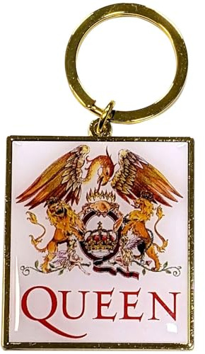 Rock Off officially licensed products Queen Classic Crest Band Logo Schlüsselring Keychain One Size