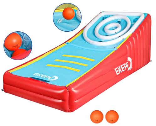 EKEPE Inflatable Score Ball Game, Carnival Yard Games for Kids and Adults, Inflatable Giant Game Toys with 2 Sponge Ball, Family Arcade Games for Indoor and Outdoor