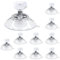 10 Pezzi Ventose per Vetro,Ventosa,Ventosa per Vetro,Ventose per Parasole Auto,Ventose per Vetri,per Una Varietà di Superfici Lisce,Vetro,Piastrelle,Bagno,Cucina,PVC(30mm)