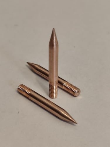 Panne Fer à Souder - Lot de 3 Pointes – Cuivre Électrolytique Pur 99,99% (Non Revêtu) – Compatible avec Parkside, LUX, Niteo, ZD – Filetage M4 – Conique – Conduction Thermique Maximale
