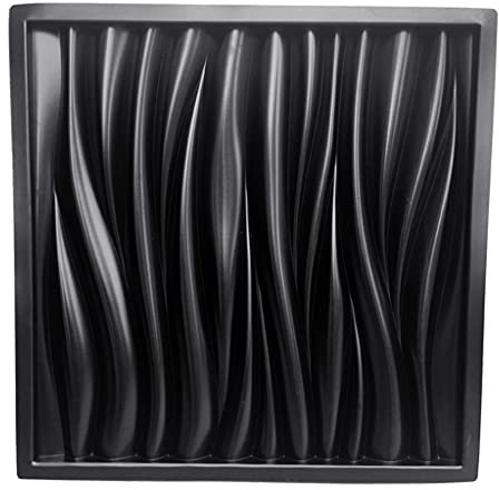 WWHJR Modello Muro Calcestruzzo Cemento Intonaco Muffa Mattonelle di Pietra Mattonelle Giardino Wave modello cemento decorativo muro piastrelle stampo