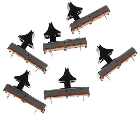 NULYLU 6piezas Potenciómetro Deslizante Lineal De Volumen Estéreo Potenciómetro Electrónico Para De Mezcla y Ajustes De Audio