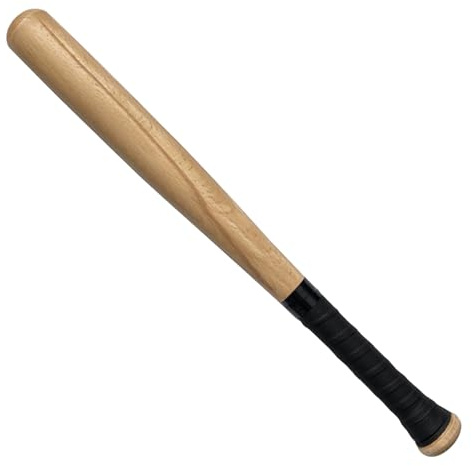 Yeory Baseball Bat 21 Inch Professional Smooth & Sturdy Wooden Bat with Wrapped Handle Replacement Baseball Equipment for Training, Competition, Self-Protection, Wooden