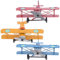 GOTTAJOY 3pcs Vintage Iron Fighter Aircraft Model for Home Decor Childrens Toy Aviation Enthusiasts