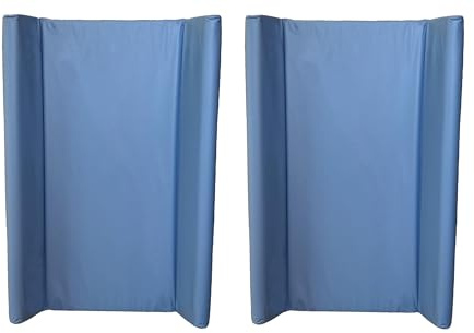 Wickelauflage mit Rand, 70 x 50 cm – 2 Stück – Indigo + Indigo – mit Qualitätssiegel OEKO-TEX Standard 100