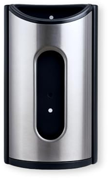 Rankomu Dispensador de Bolsas de Plástico de Acero Inoxidable para Cocina, Práctico Soporte de Almacenamiento y Organizador de Acero Inoxidable 430, Montaje en Pared o Armario, Ahorra Espacio, Soporta