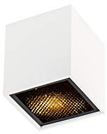 QAZQA - Design Design-AufbauSpot I Spotlight I Deckenspot I Deckenstrahler I Strahler I Lampe I Leuchte weiß GU10 50mm - Qubo Honey I Wohnzimmer I Schlafzimmer - Aluminium Quadratisch - LED geeignet G