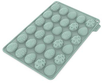 CÉCOA • Moule Chocolat de Pâques Mini Œufs • Silicone 100% Alimentaire • Démoulage Facile • Idéal Chocolats Maison à Offrir • Résiste Four et Congélateur • Sans BPA • Facile à Nettoyer