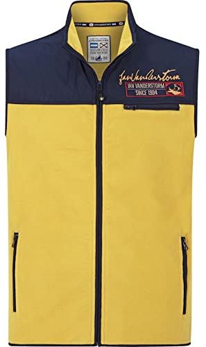 Jan Vanderstorm Herren Fleeceweste Vilem gelb, XL - 56/58